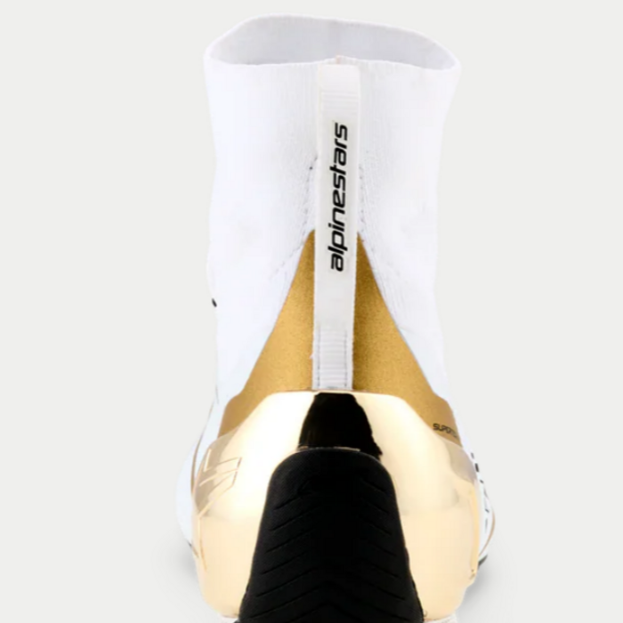 Alpinestars Alpinestars Supertech K Fia kartschoenen Wit / Zwart / Goud