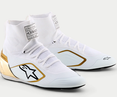 Alpinestars Alpinestars Supertech K Fia kartschoenen Wit / Zwart / Goud
