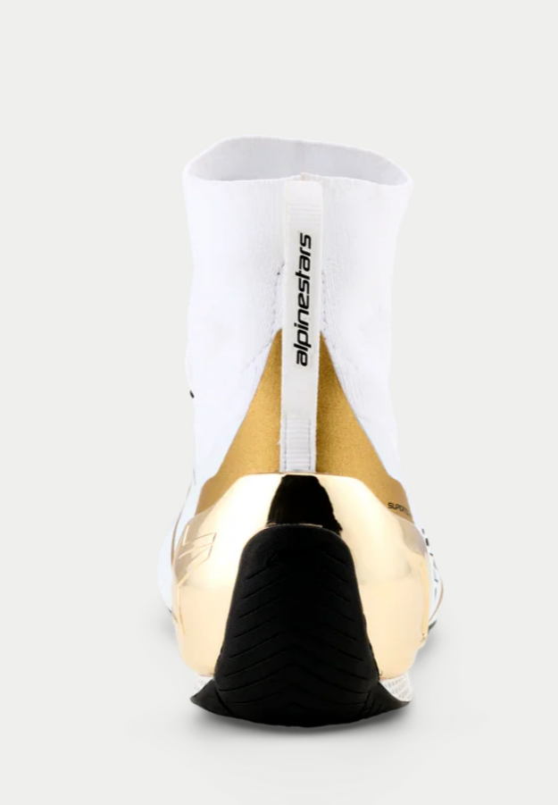Alpinestars Alpinestars Supertech K Fia kartschoenen Wit / Zwart / Goud