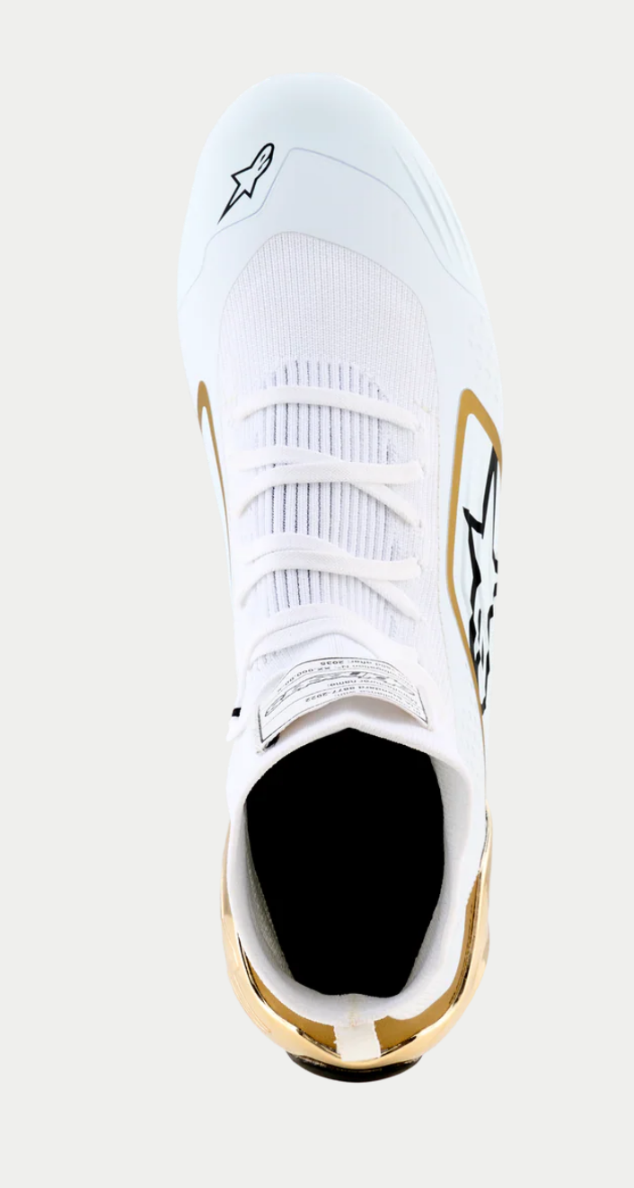 Alpinestars Alpinestars Supertech K Fia kartschoenen Wit / Zwart / Goud