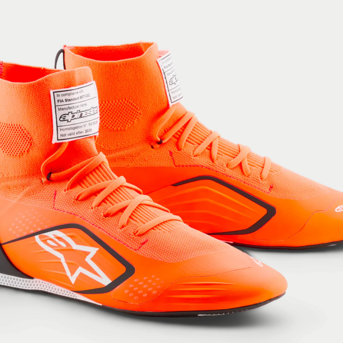 Alpinestars Alpinestars Supertech K Fia kartschoenen Fluor Oranje / Zwart