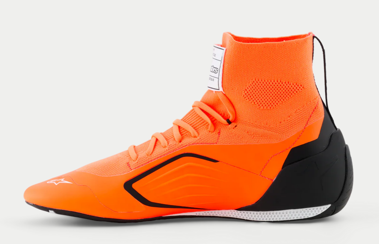 Alpinestars Alpinestars Supertech K Fia kartschoenen Fluor Oranje / Zwart
