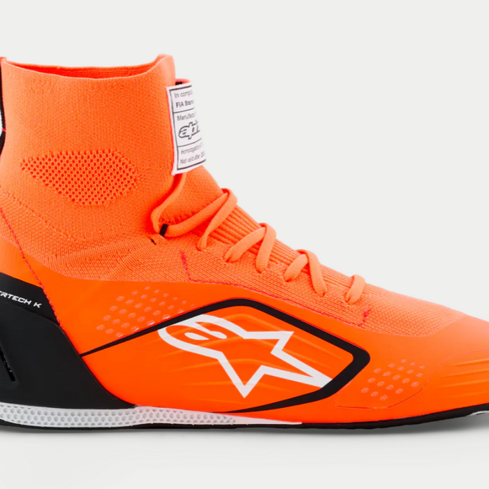 Alpinestars Alpinestars Supertech K Fia kartschoenen Fluor Oranje / Zwart