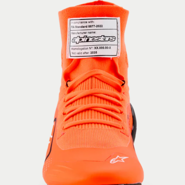Alpinestars Alpinestars Supertech K Fia kartschoenen Fluor Oranje / Zwart