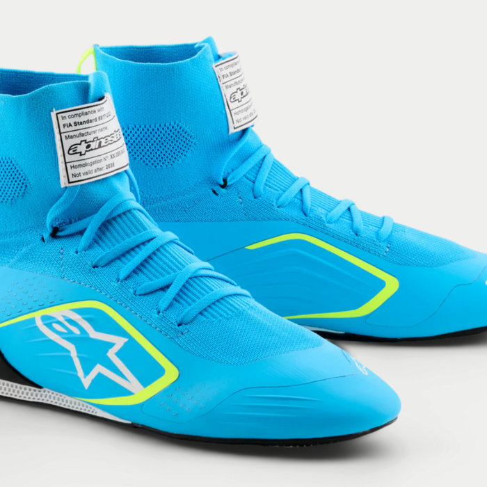 Alpinestars Alpinestars Supertech K Fia kartschoenen Licht Blauw / Fluor Geel
