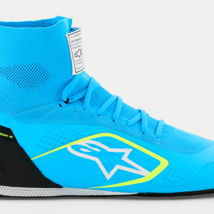 Alpinestars Alpinestars Supertech K Fia kartschoenen Licht Blauw / Fluor Geel