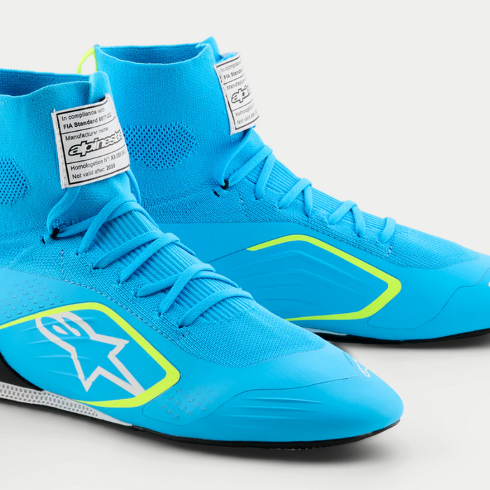 Alpinestars Alpinestars Supertech K Fia kartschoenen Licht Blauw / Fluor Geel