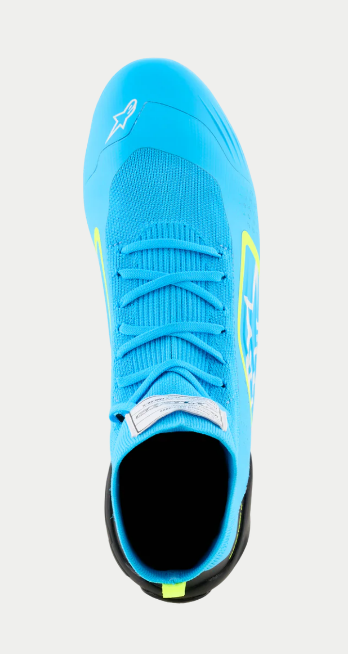 Alpinestars Alpinestars Supertech K Fia kartschoenen Licht Blauw / Fluor Geel