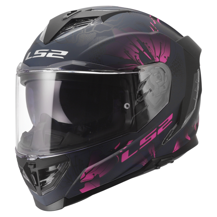 LS2 LS2 FF818 Storm III Burst matt zwart / roze
