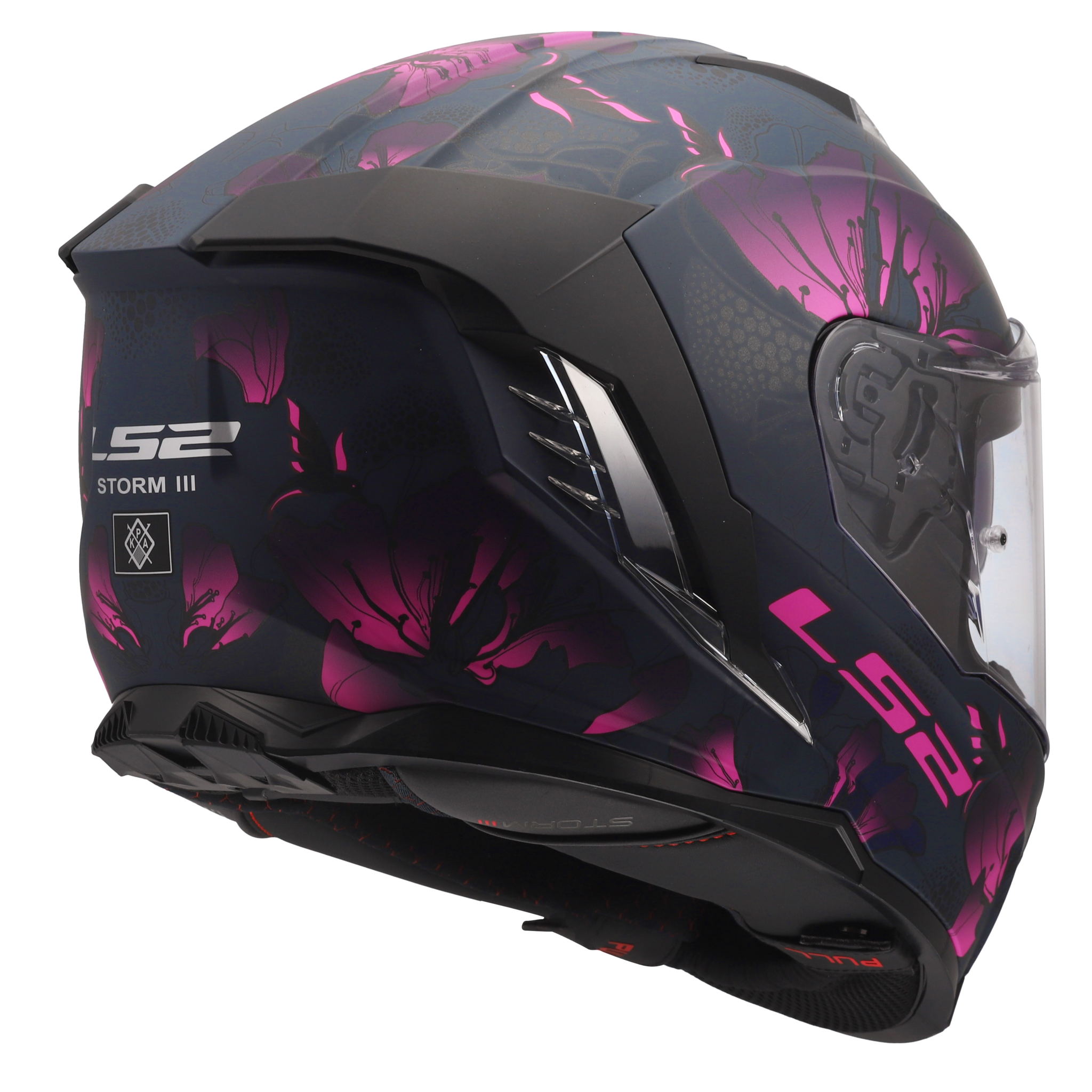 LS2 LS2 FF818 Storm III Burst matt zwart / roze