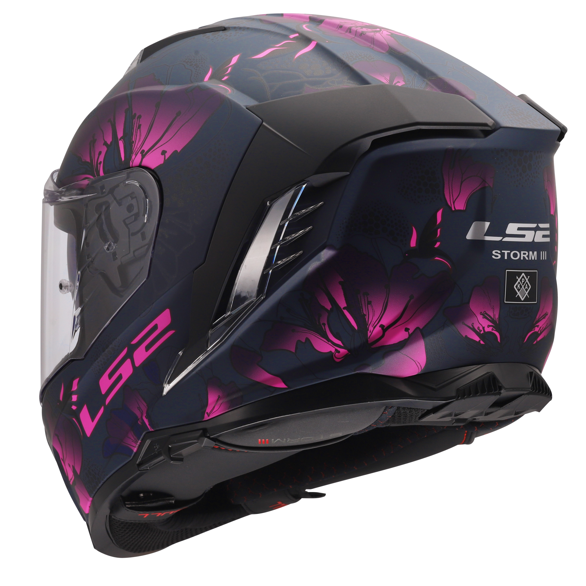 LS2 LS2 FF818 Storm III Burst matt zwart / roze