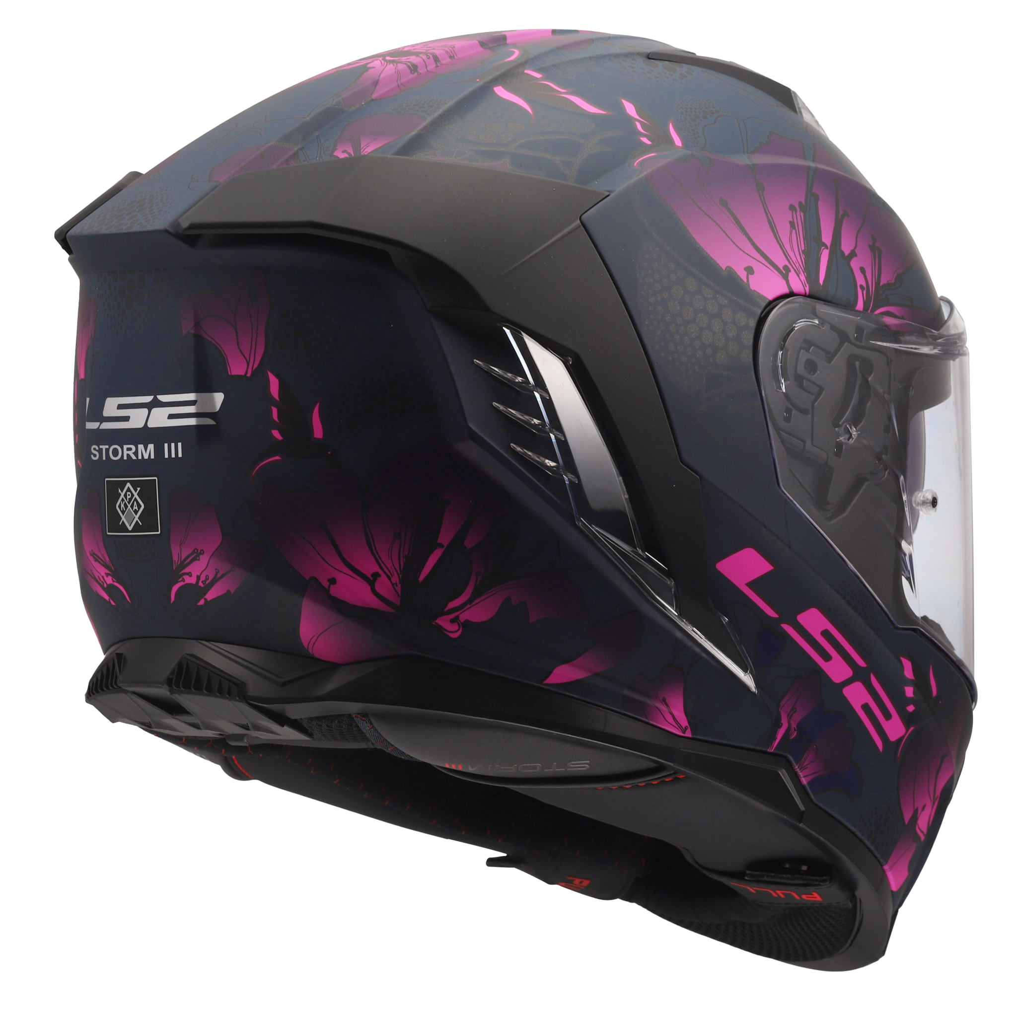 LS2 LS2 FF818 Storm III Burst matt zwart / roze