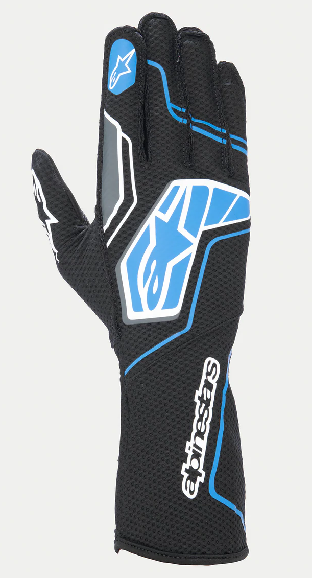 Alpinestars Alpinestars Tech 1-KX V4 Zwart / fluor blauw (FIA- KARTING)