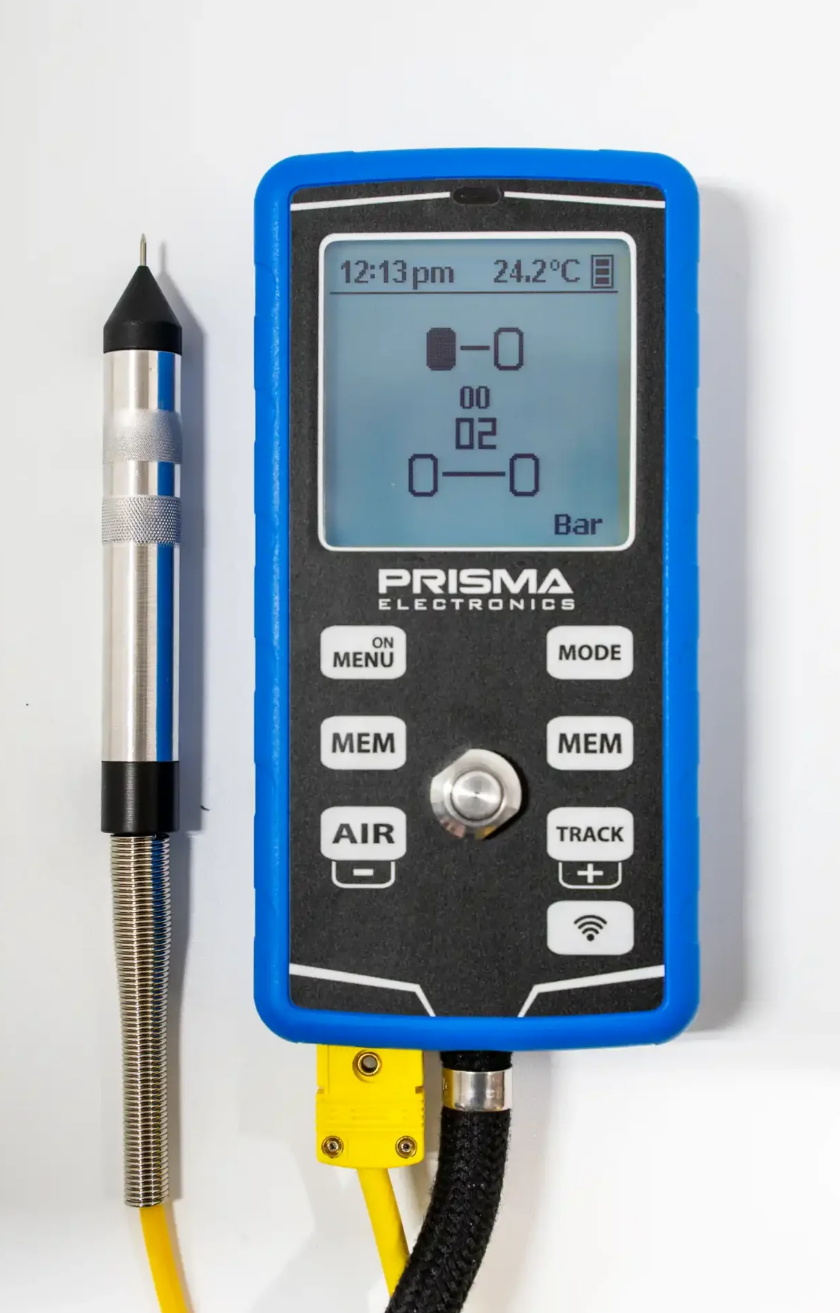 Prisma Prisma Hiprema 5 bandendruk meter + Naald pyrometer (tempratuur)