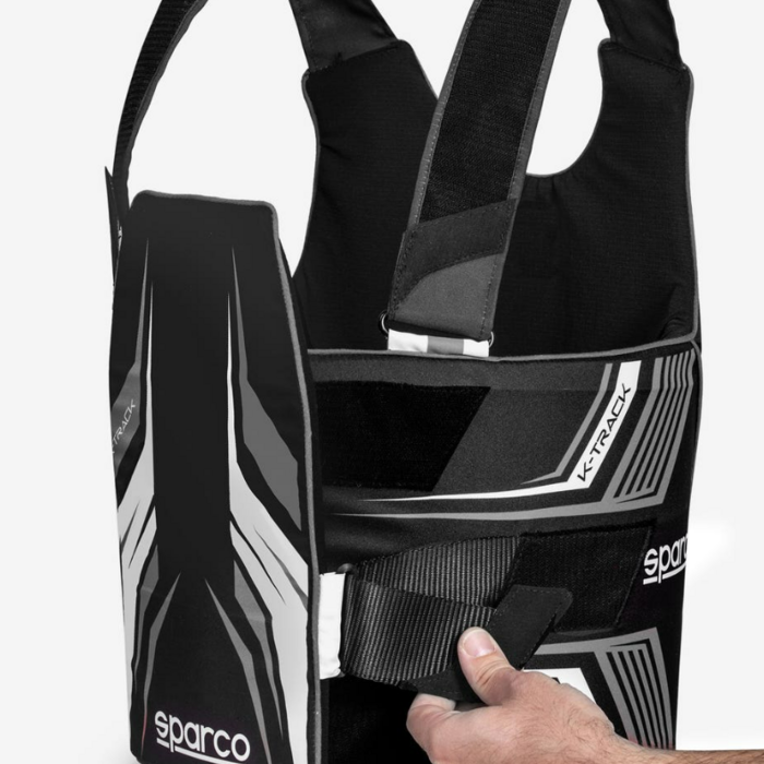 Sparco Sparco K-Track FIA 8870-2018 ribbeschermer zwart / wit