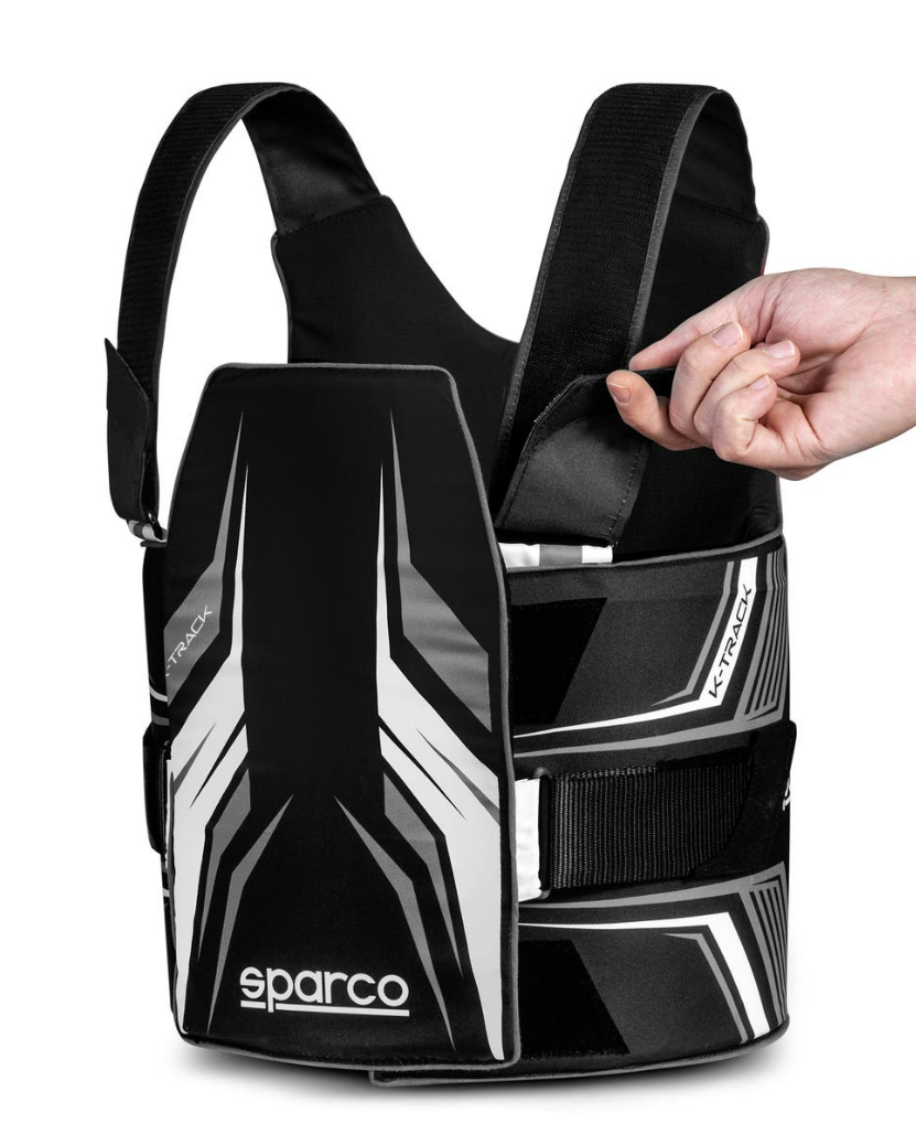 Sparco Sparco K-Track FIA 8870-2018 ribbeschermer zwart / wit