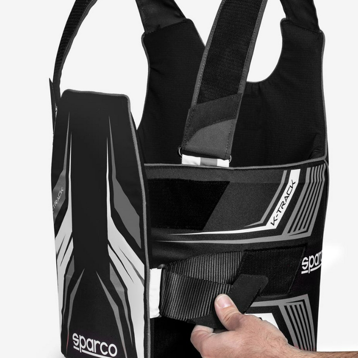 Sparco Sparco K-Track FIA 8870-2018 ribbeschermer zwart / wit