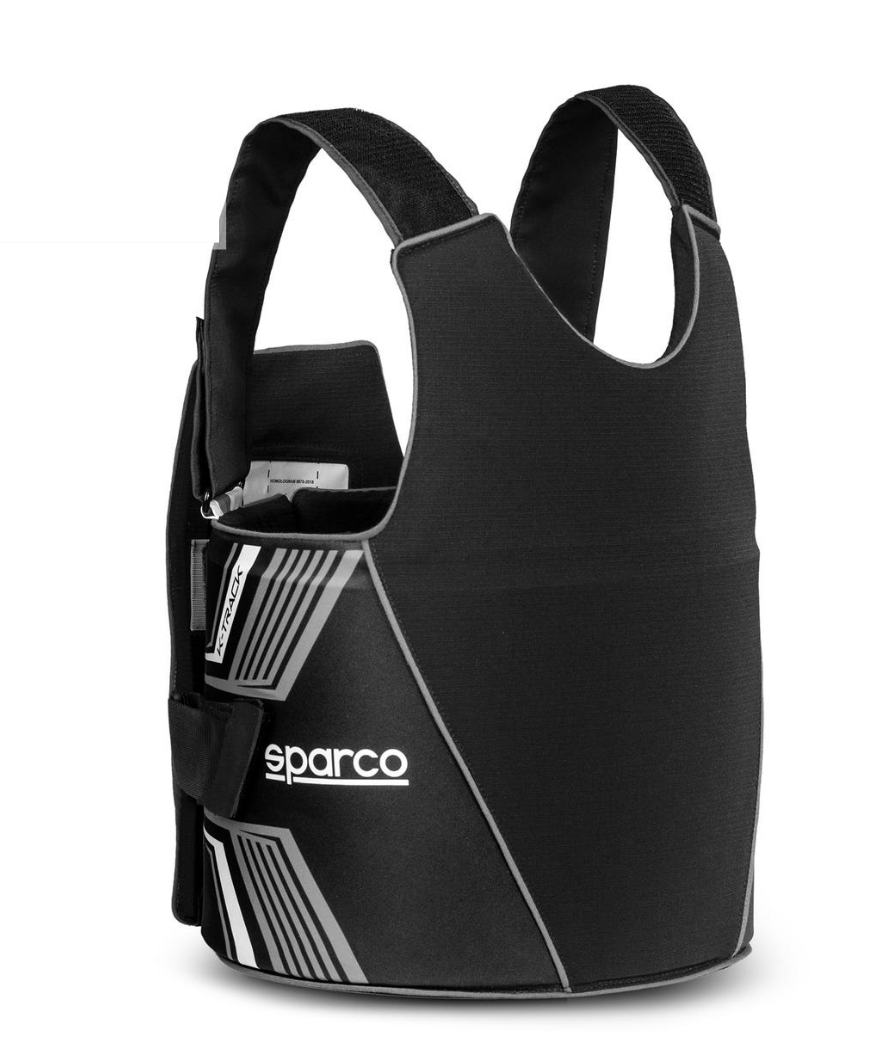 Sparco Sparco K-Track FIA 8870-2018 ribbeschermer zwart / wit