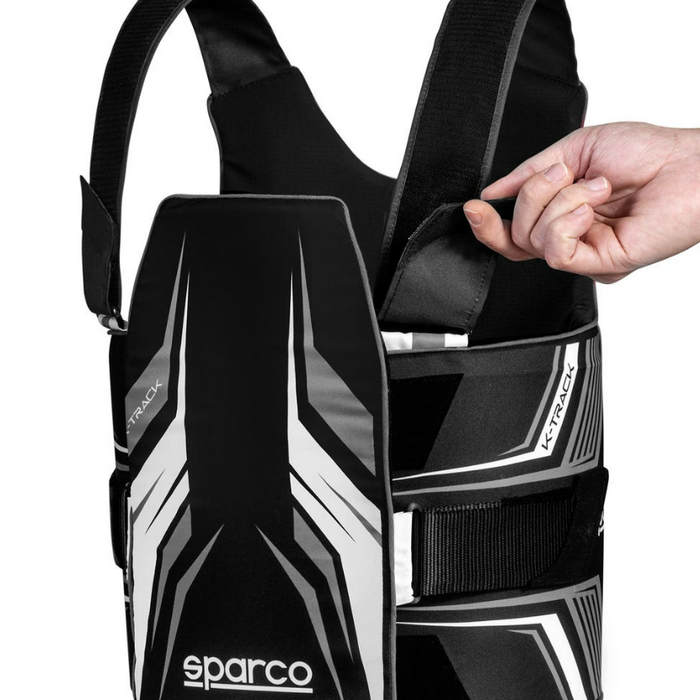 Sparco Sparco K-Track FIA 8870-2018 ribbeschermer zwart / wit