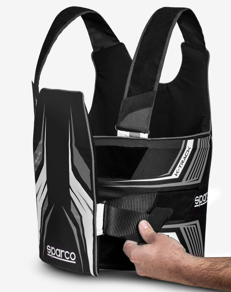 Sparco Sparco K-Track FIA 8870-2018 ribbeschermer zwart / wit
