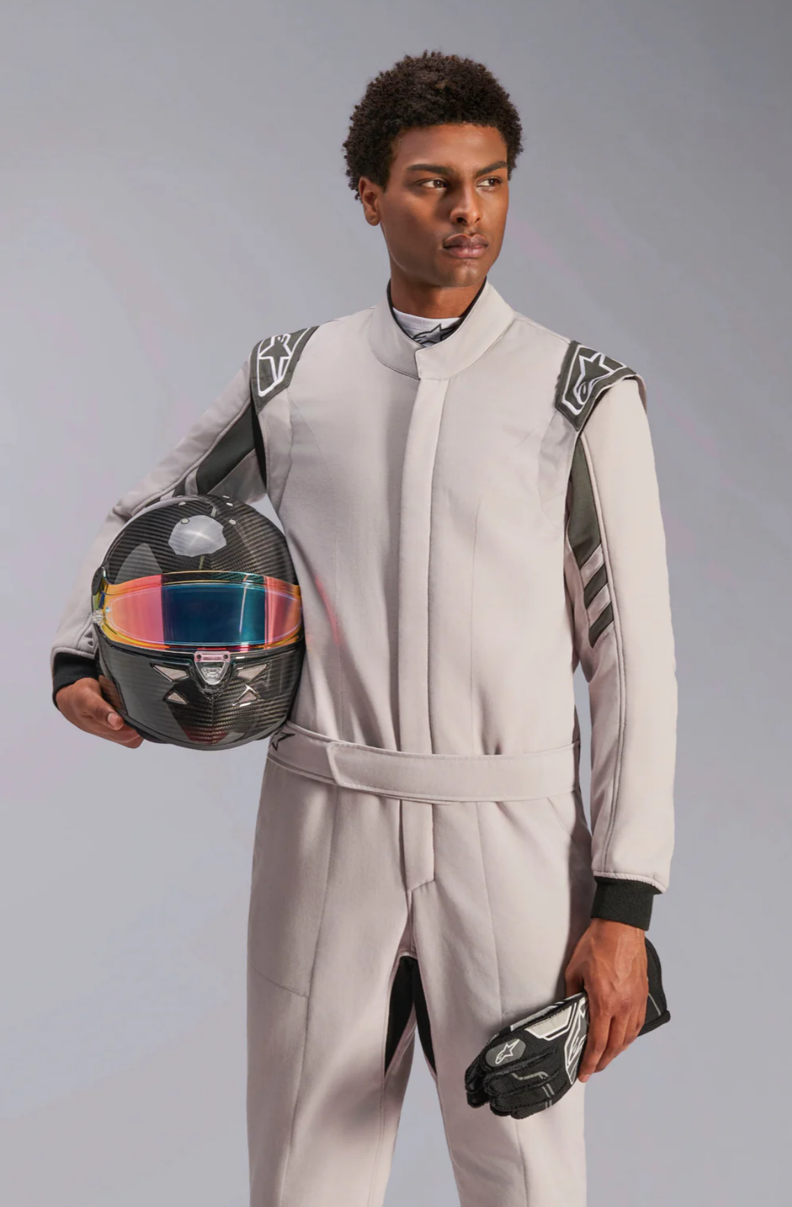 Alpinestars Alpinestars GP Race V3 FIA 8856-2018 Zilver / Antraciet - Autosport overall