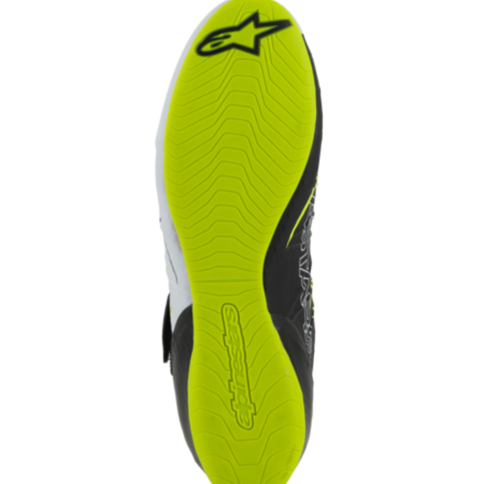 Alpinestars Alpinestars KX V3 Fia gekeurde kart schoenen Zwart / wit /  fluor geel
