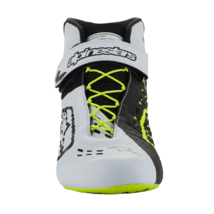 Alpinestars Alpinestars KX V3 Fia gekeurde kart schoenen Zwart / wit /  fluor geel