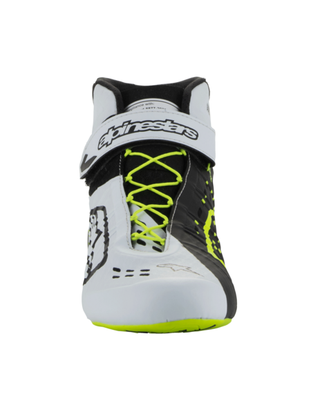 Alpinestars Alpinestars KX V3 Fia gekeurde kart schoenen Zwart / wit / fluor geel