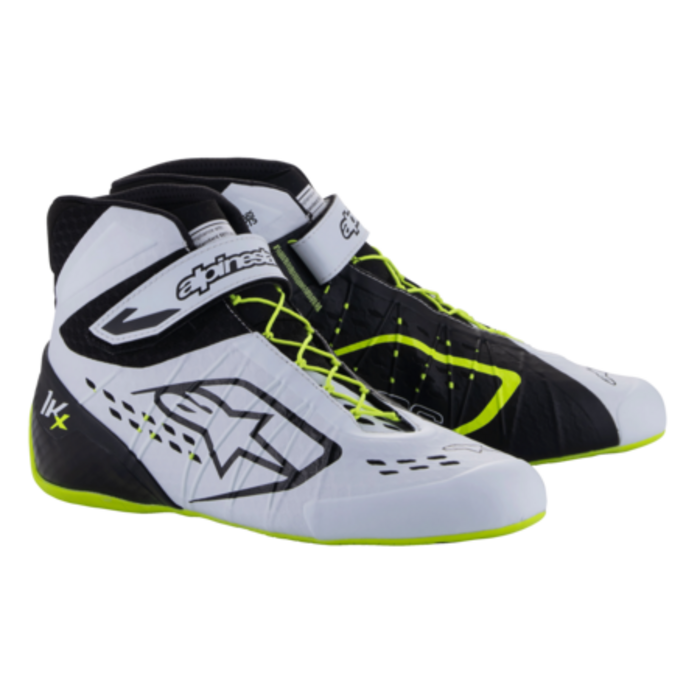 Alpinestars Alpinestars KX V3 Fia gekeurde kart schoenen Zwart / wit /  fluor geel