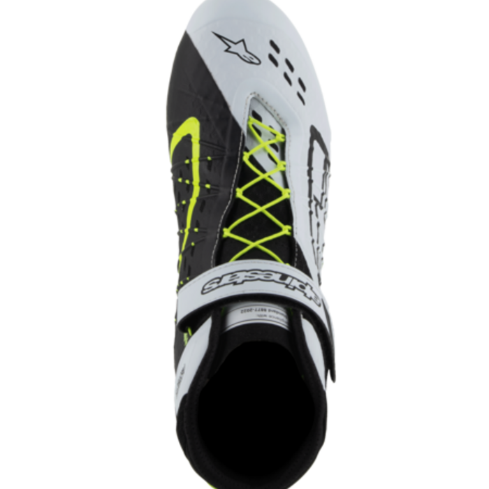 Alpinestars Alpinestars KX V3 Fia gekeurde kart schoenen Zwart / wit /  fluor geel