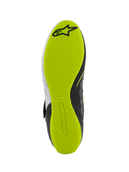 Alpinestars Alpinestars KX V3 Fia gekeurde kart schoenen Zwart / wit / fluor geel
