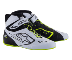 Alpinestars Alpinestars KX V3 Fia gekeurde kart schoenen Zwart / wit / fluor geel