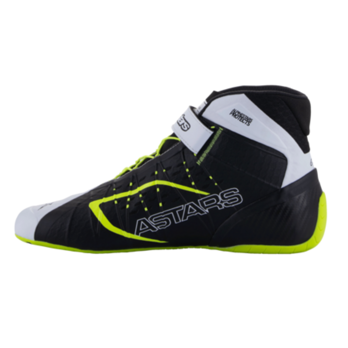 Alpinestars Alpinestars KX V3 Fia gekeurde kart schoenen Zwart / wit / fluor geel