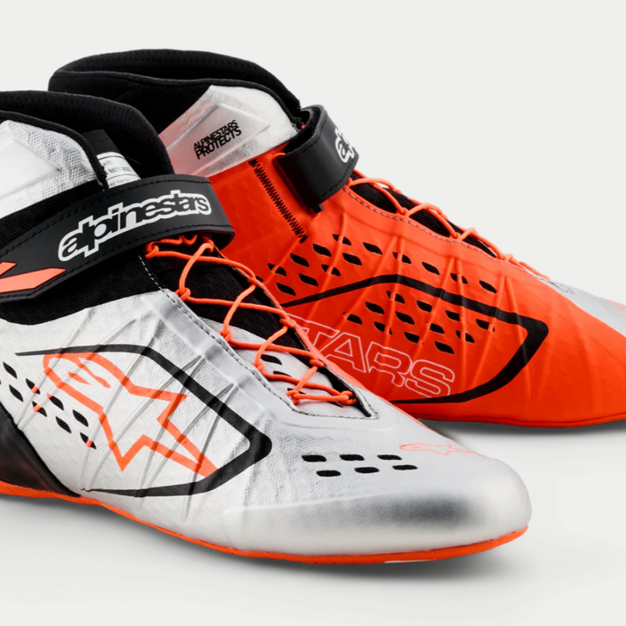 Alpinestars Alpinestars KX V3 Fia gekeurde kart schoenen Oranje / Zilver