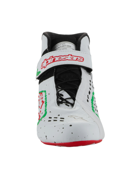 Alpinestars Alpinestars KX V3 Fia gekeurde kart schoenen Wit / groen / rood