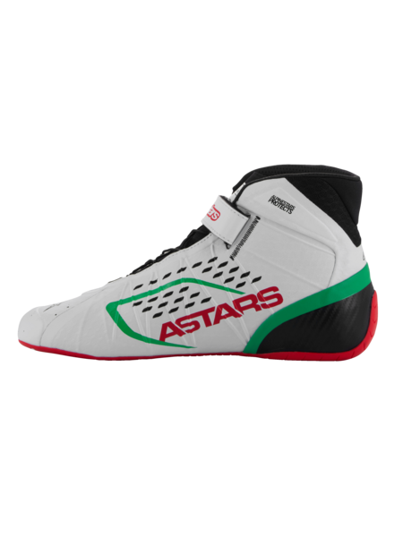 Alpinestars Alpinestars KX V3 Fia gekeurde kart schoenen Wit / groen / rood
