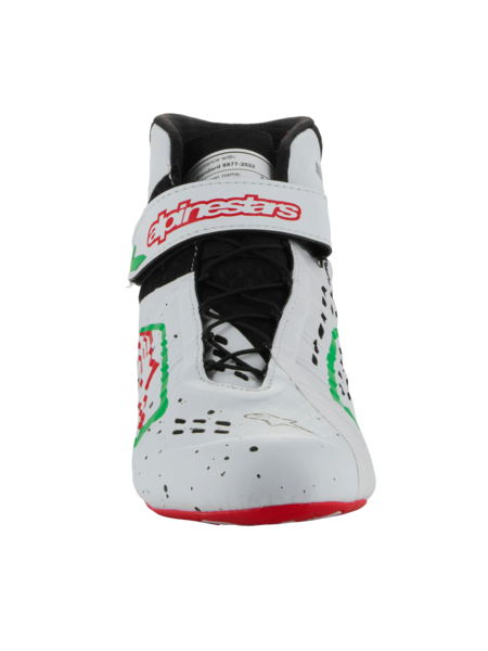 Alpinestars Alpinestars KX V3 Fia gekeurde kart schoenen Wit / groen / rood