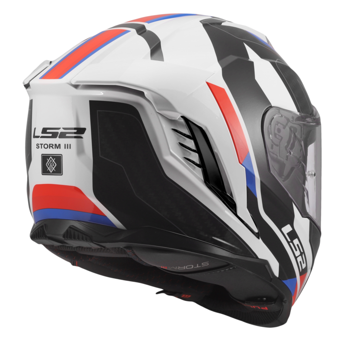 LS2 LS2 FF818 STORM III SPORTY Wit / Blauw / Rood