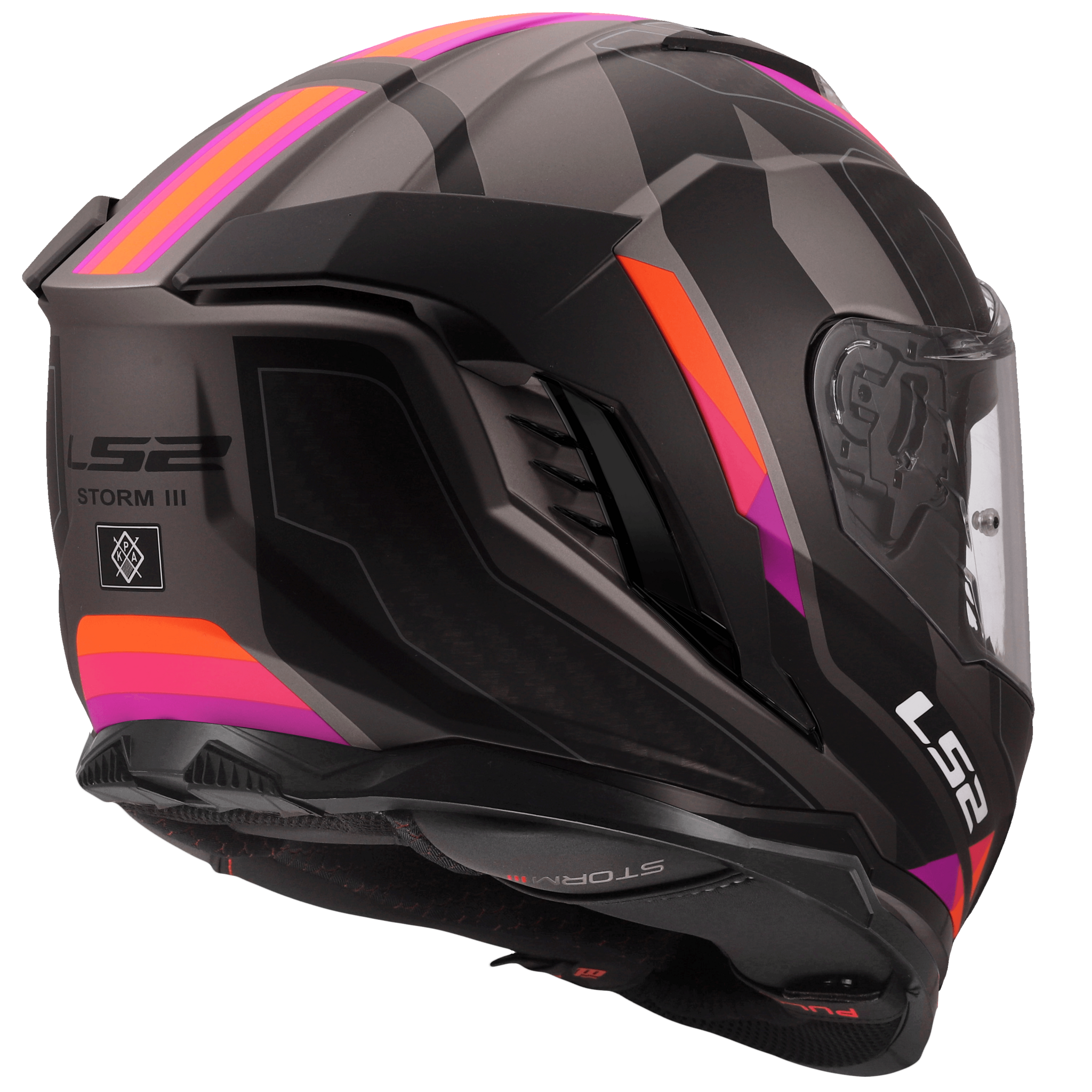 LS2 LS2 FF818 STORM III SPORTY Grijs / Paars