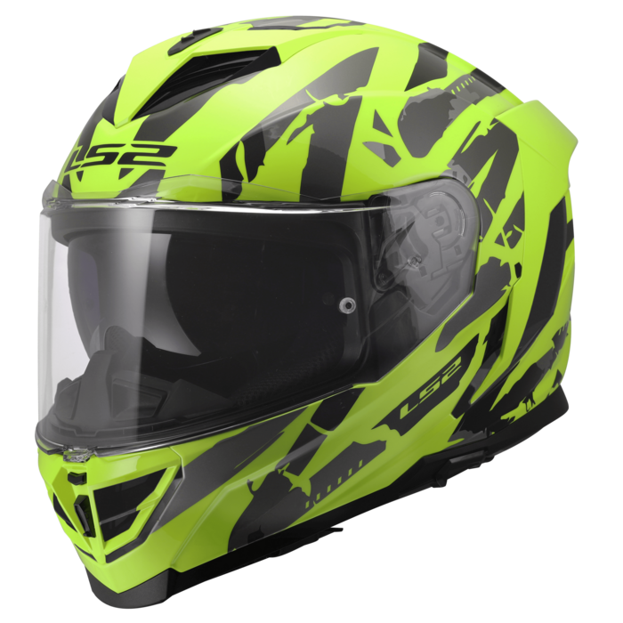 LS2 LS2 FF818 STORM III KAOS Fluor Geel