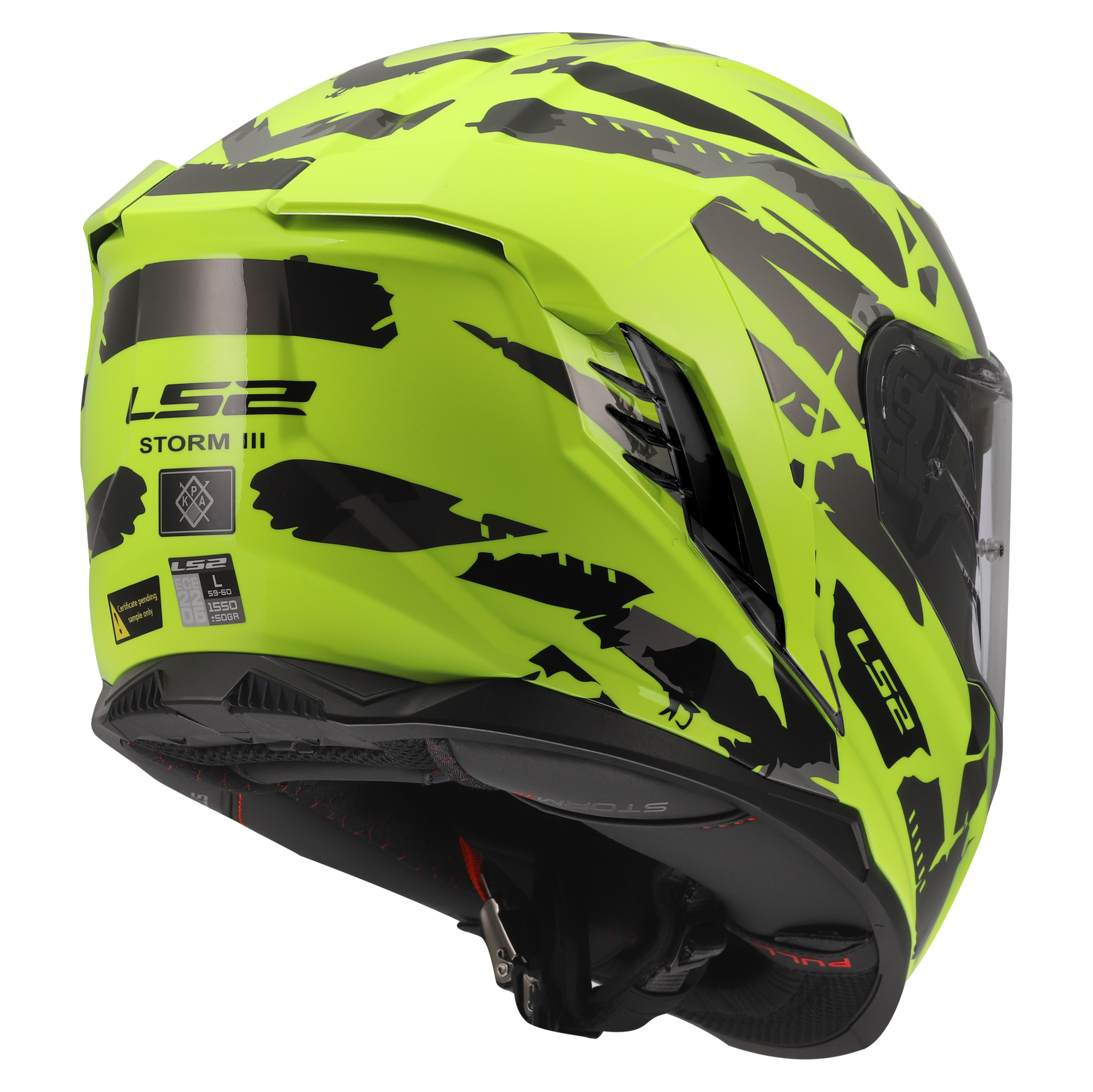 LS2 LS2 FF818 STORM III KAOS Fluor Geel