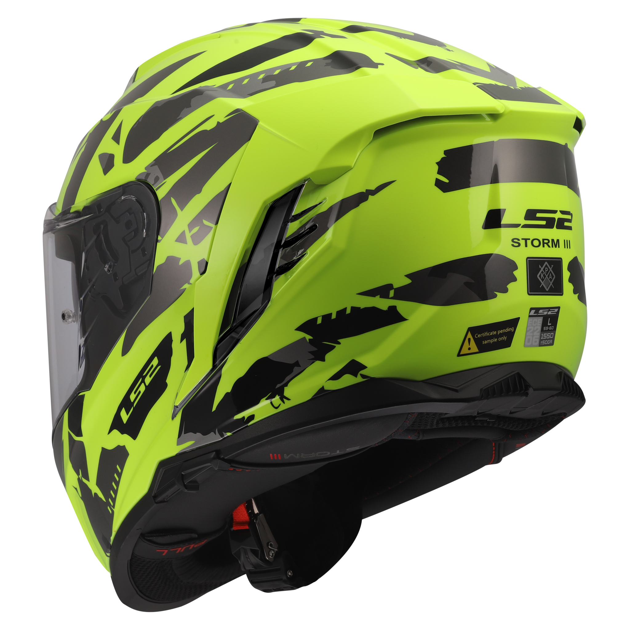 LS2 LS2 FF818 STORM III KAOS Fluor Geel