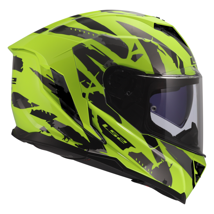 LS2 LS2 FF818 STORM III KAOS Fluor Geel