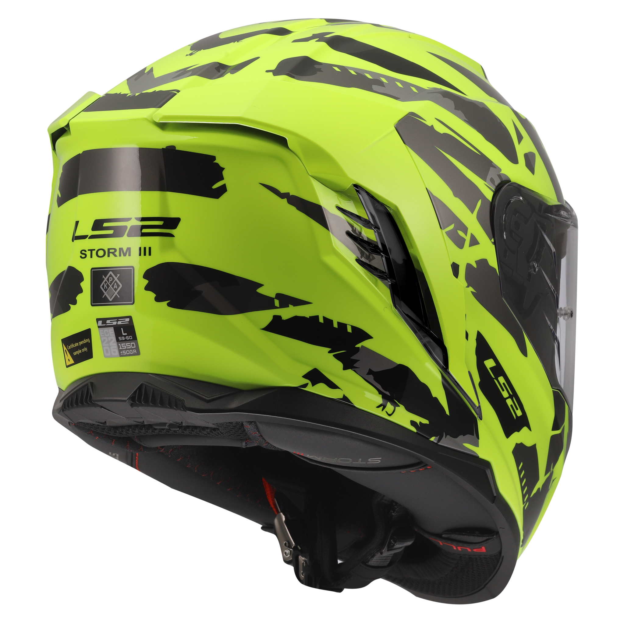LS2 LS2 FF818 STORM III KAOS Fluor Geel