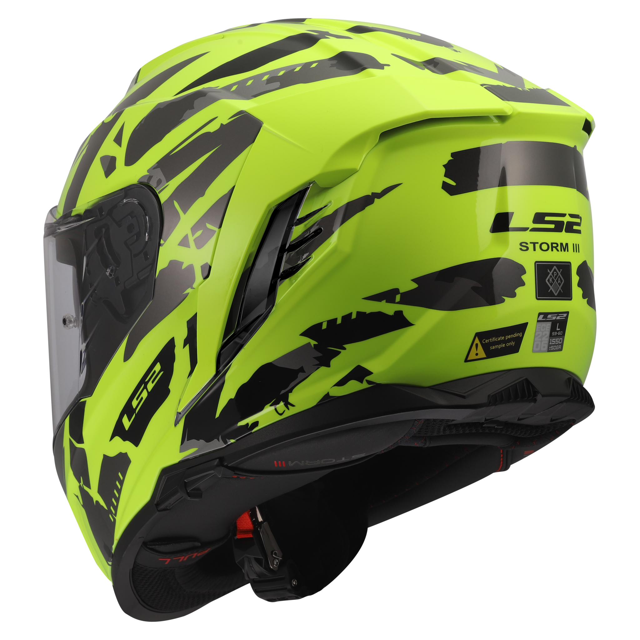 LS2 LS2 FF818 STORM III KAOS Fluor Geel