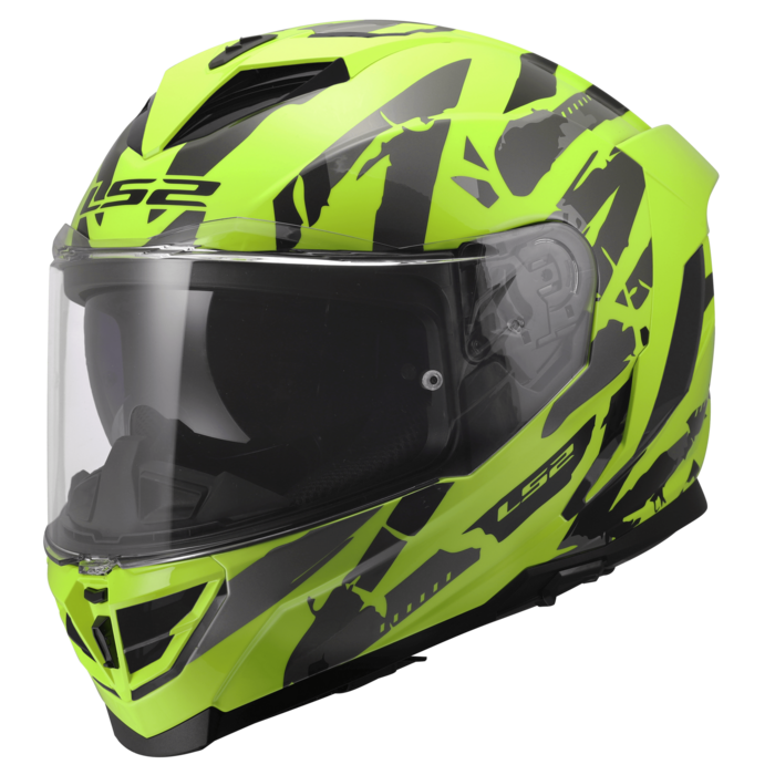 LS2 LS2 FF818 STORM III KAOS Fluor Geel