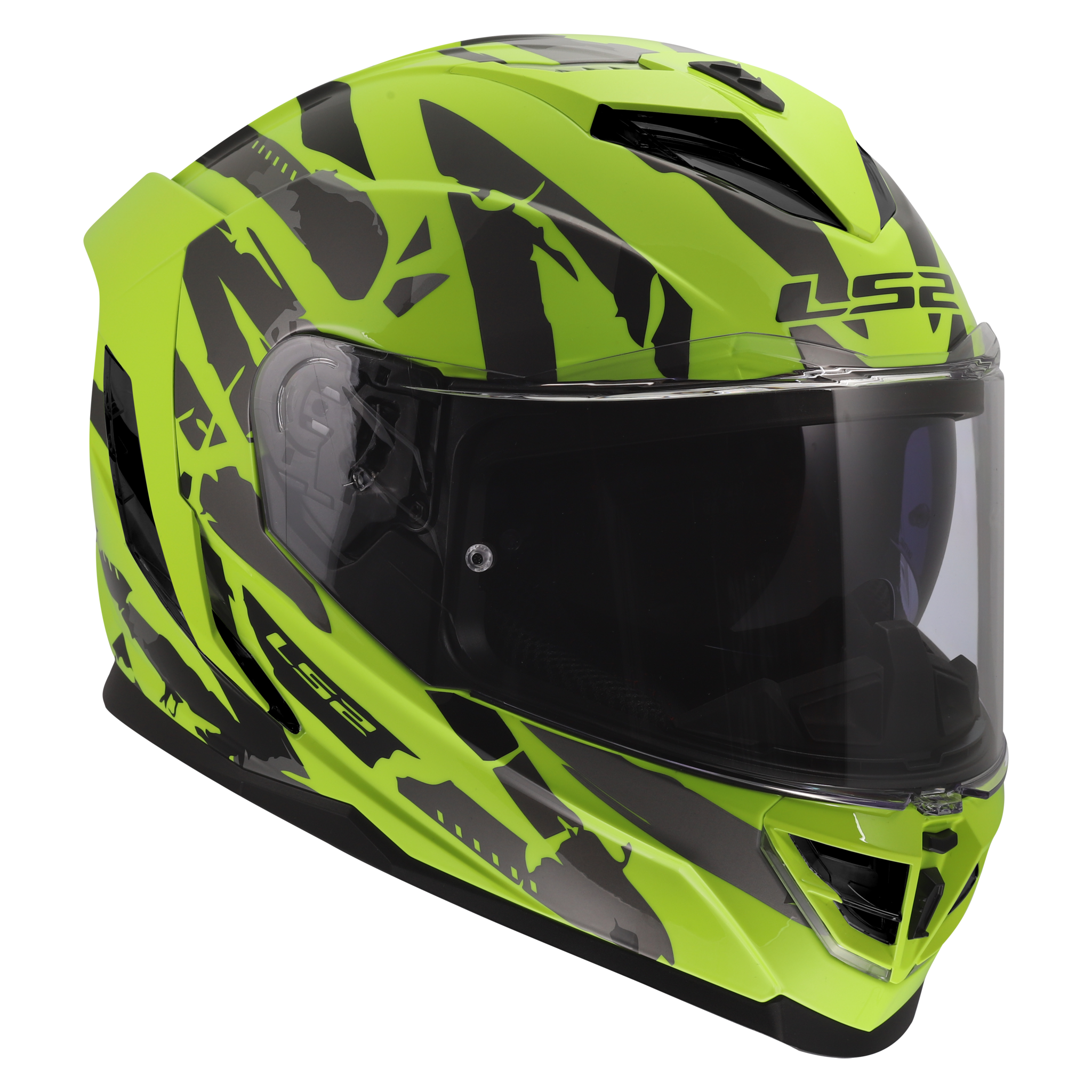 LS2 LS2 FF818 STORM III KAOS Fluor Geel