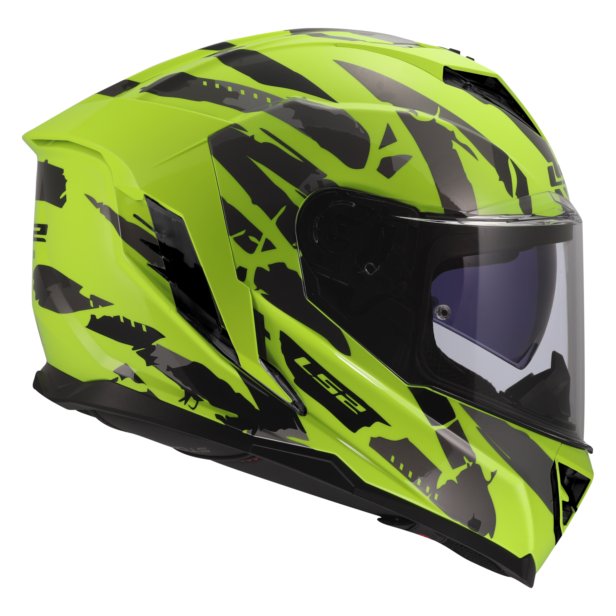 LS2 LS2 FF818 STORM III KAOS Fluor Geel