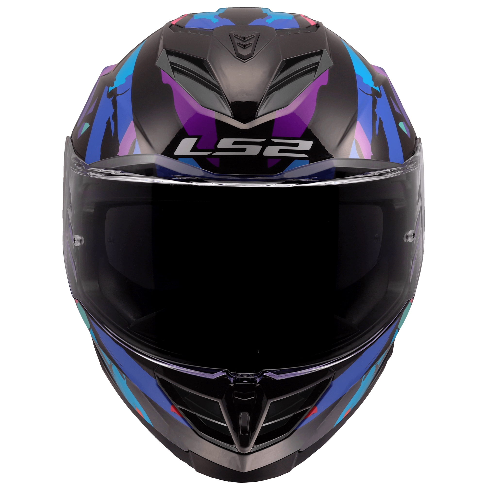 LS2 LS2 FF818 STORM III KAOS Zwart / Paars / Blauw