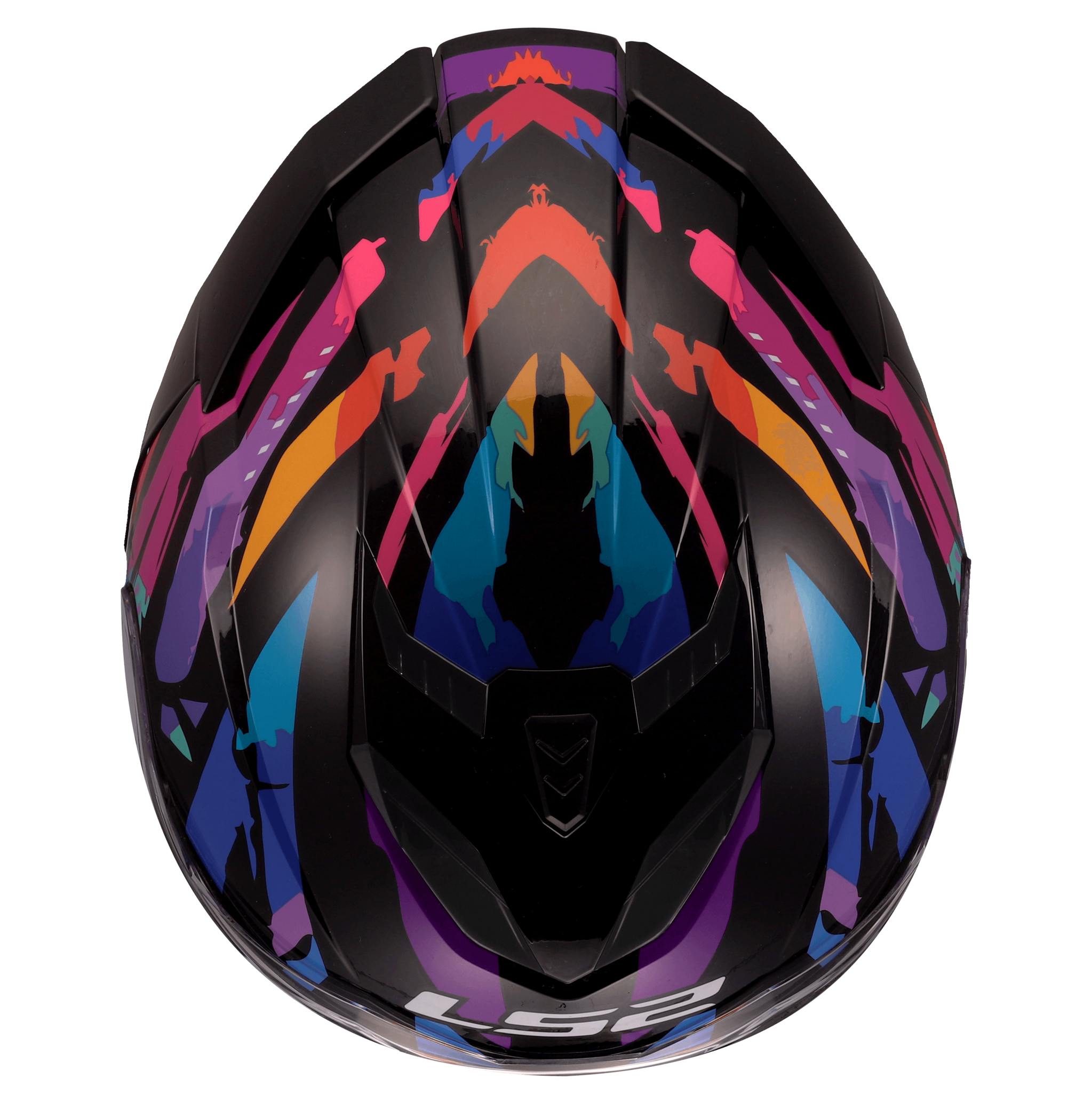 LS2 LS2 FF818 STORM III KAOS Zwart / Paars / Blauw